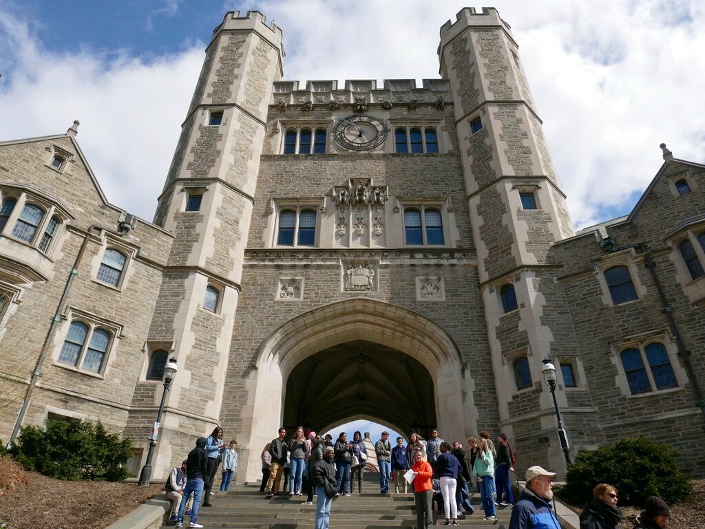 People walk through the Princeton University campus in Princeton, N.J. The school is rated by U.S. News as the bast school to attend, but is it?