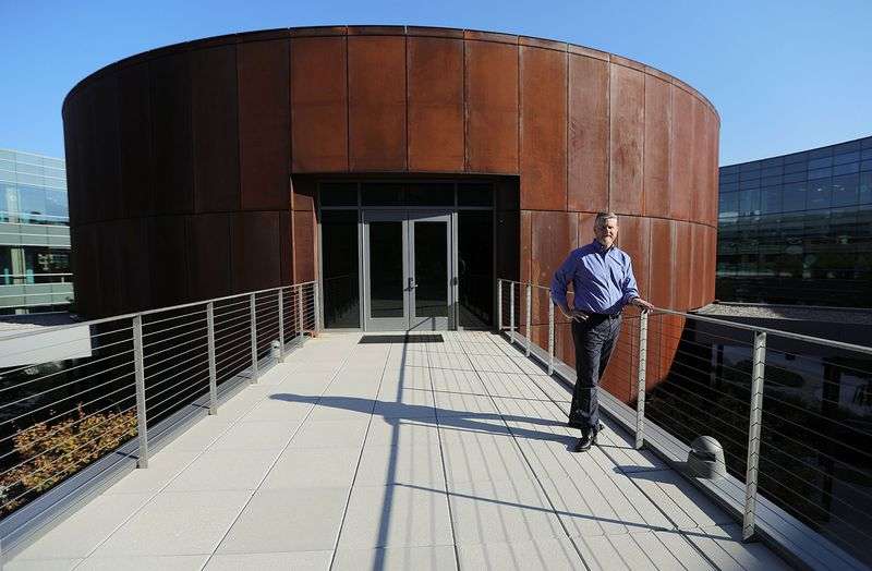 Overstock CEO Jonathan Johnson poses for a portrait at
the Overstock headquarters in Midvale on Wednesday.
