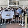 Skyline students recognize childhood cancer through a gold-themed football game