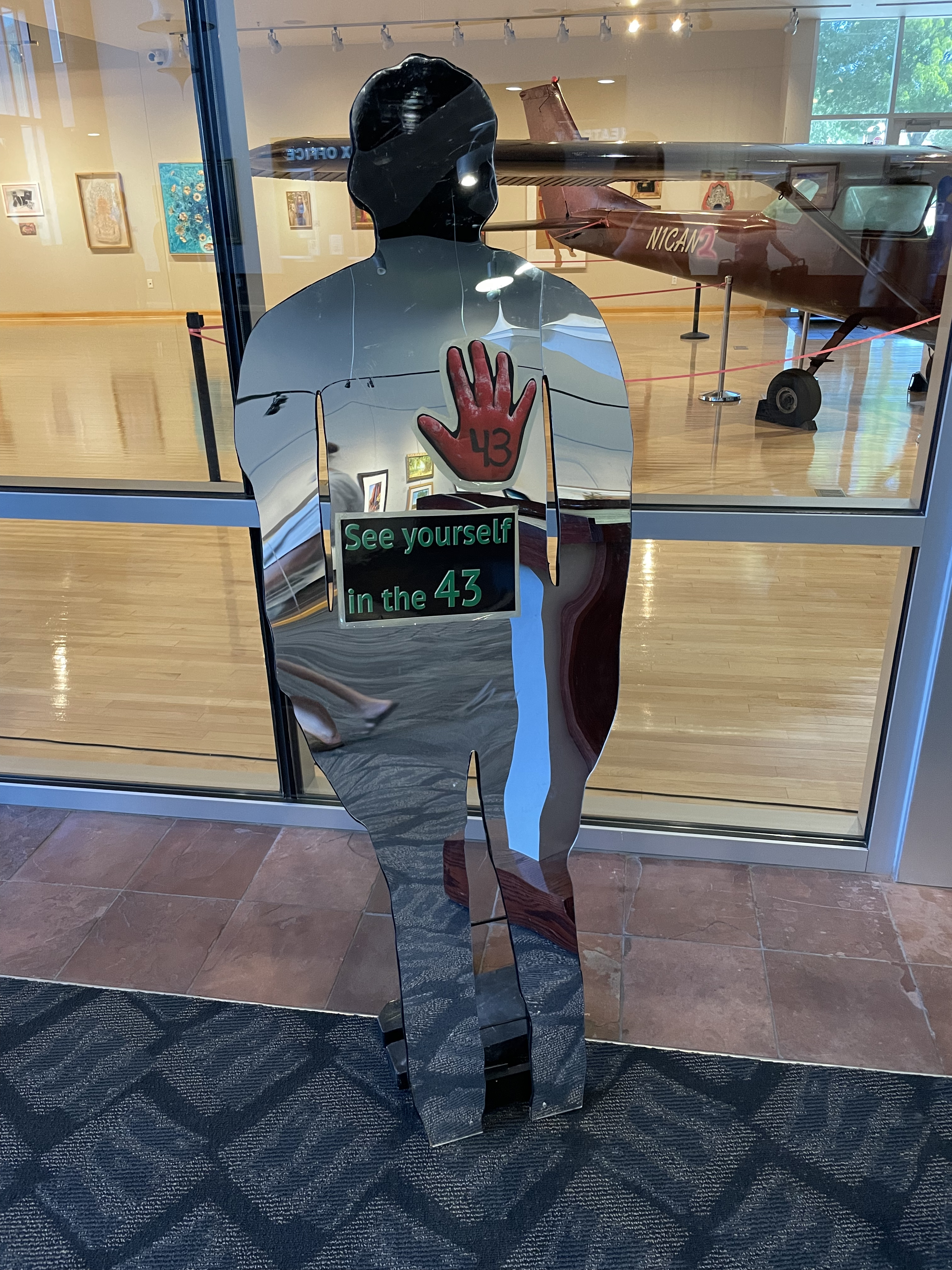 Dixie State University unveils its "Remember the 43 Students" art installation at Dixie State University on Friday in honor of the college students who went missing in Mexico in 2014 during a mass kidnapping.