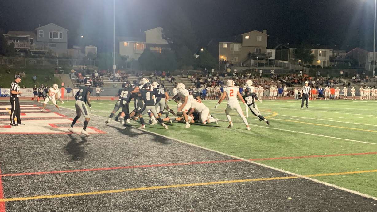 Timpview rushed in for a touchdown during its 62-21 win over Alta Friday.