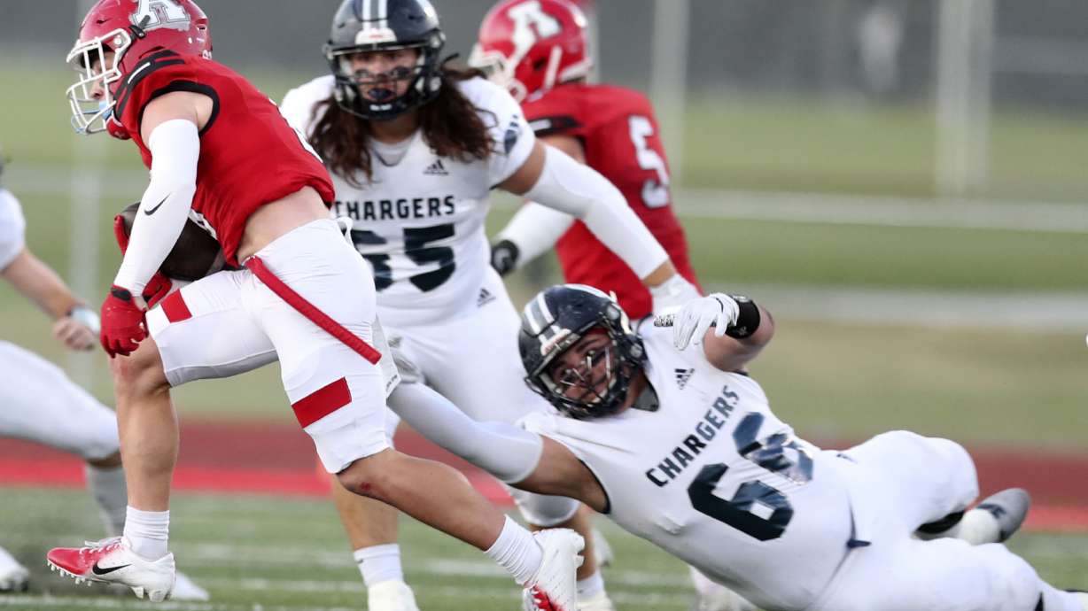 Corner Canyon and American Fork compete at American Fork High School on Friday, Sept. 17, 2021.
