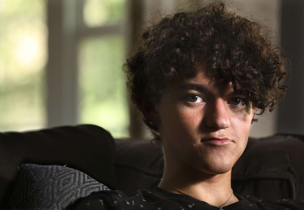 Nate Calaway is photographed in Provo on Friday. A Springville man has pleaded guilty to sexually abusing him and was ordered Monday to spend 3 1/2 months in jail. The 17-year-old had hoped the man would be sent to prison. The boy's mother had earlier helped convince prosecutors to file stronger charges in the case.