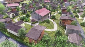 Artist renderings of proposed Other Side Academy tiny home village for unsheltered.