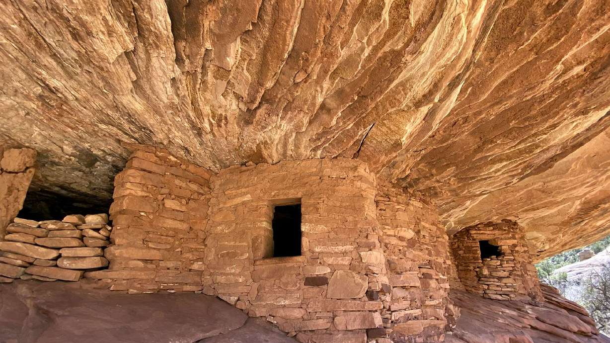 The House on Fire ruins are pictured in the Shash Jaa
Unit of Bears Ears National Monument in San Juan County on April 9. The Bears Ears Inter-Tribal Coalition is urging the Biden
administration to take "immediate action” to restore and expand the
southern Utah monument.
