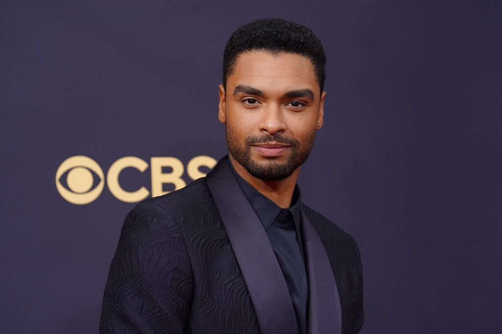 Regé-Jean Page arrives at the 73rd Primetime Emmy Awards on Sept. 19 at L.A. Live in Los Angeles.