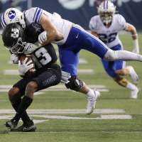 Utah State's Deven Thompkins is taking college football by storm