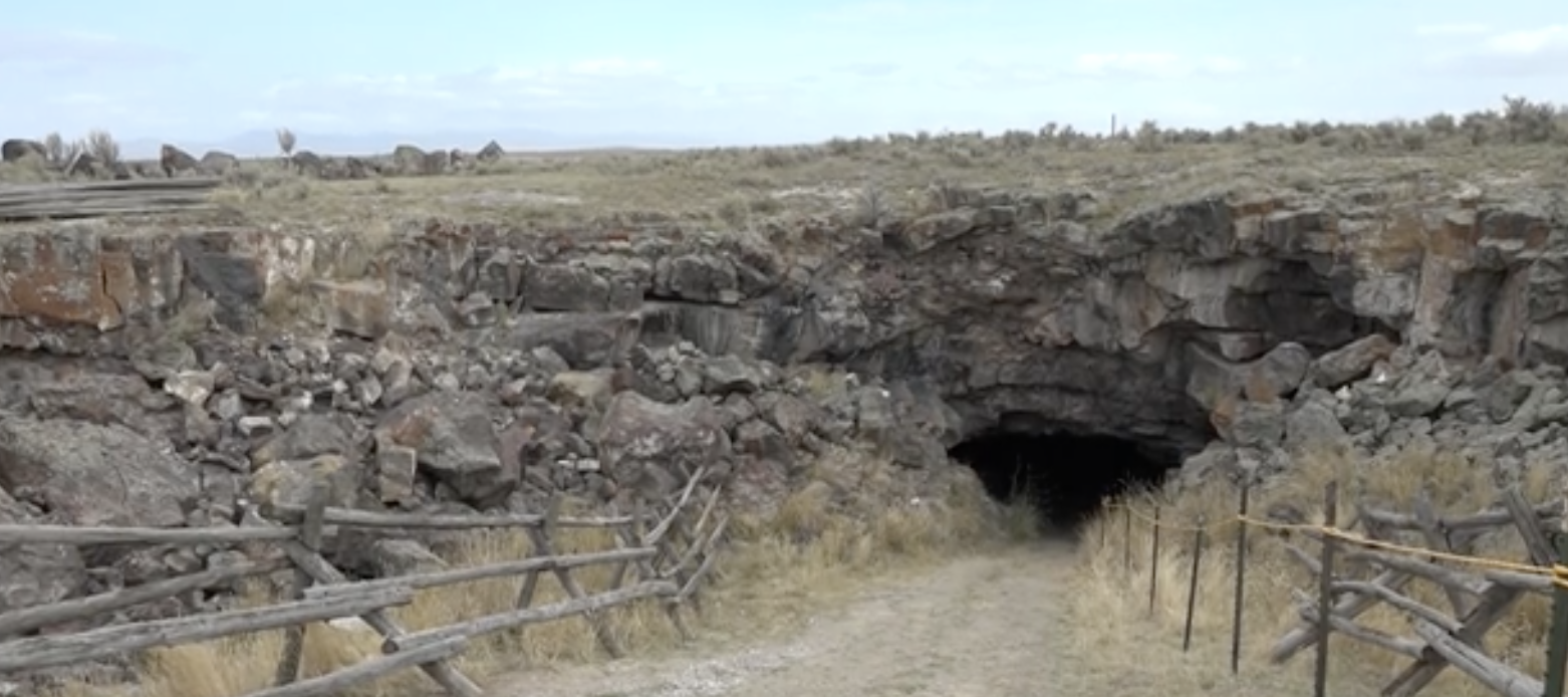 Outside of The Bootlegger’s Grave haunted attraction.