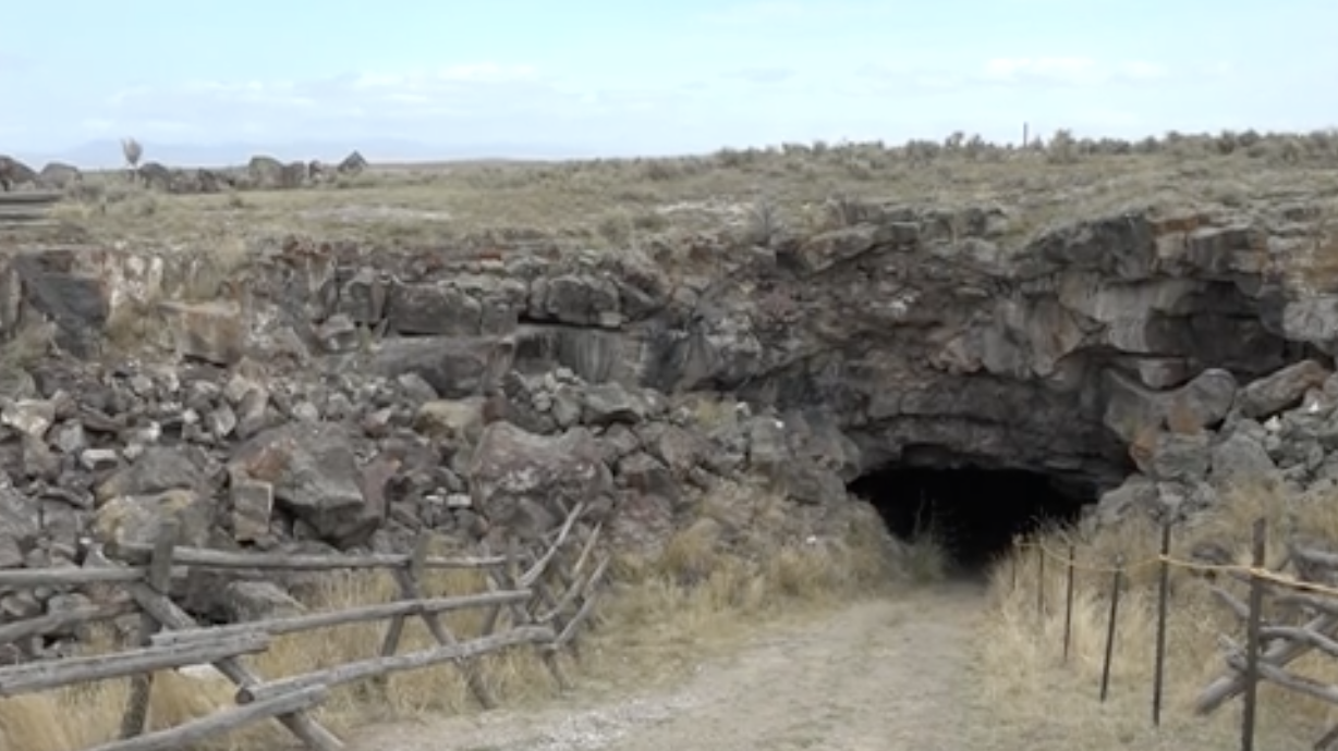 Outside of The Bootlegger’s Grave haunted attraction.