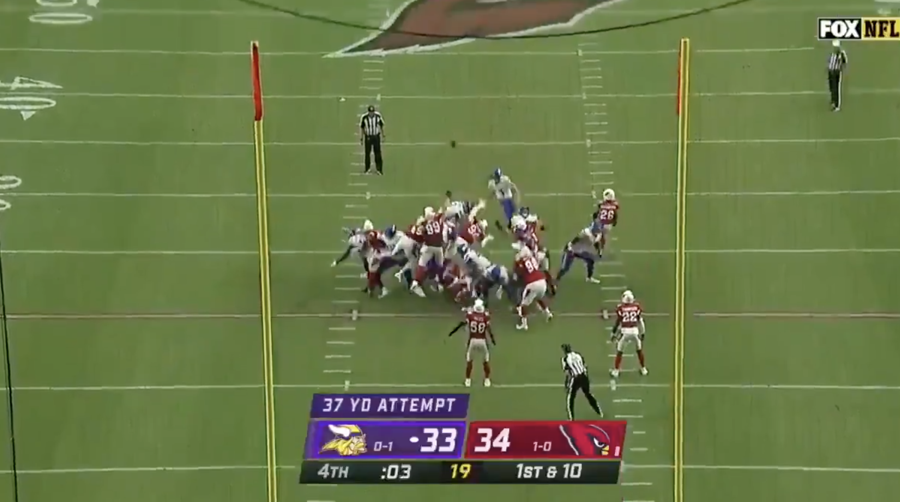 While one guy tried to use wishful thinking to change the outcome of the game, his more grounded partner corrected him.