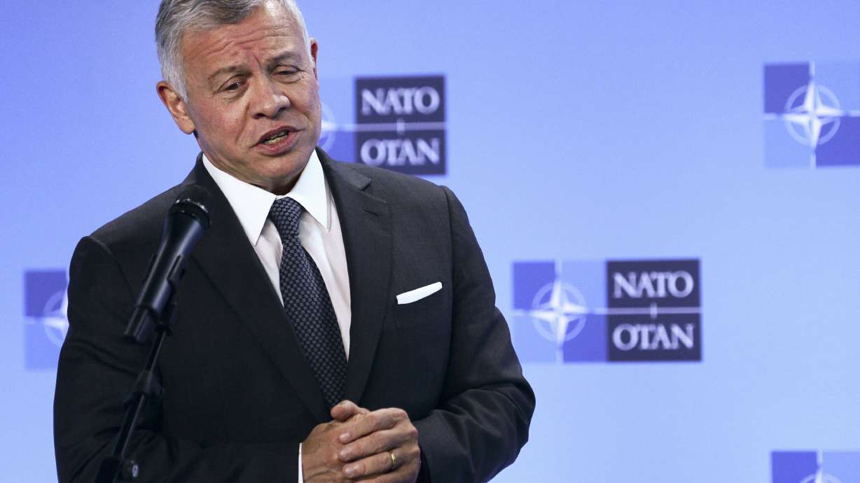 Jordan's King Abdullah II speaks at NATO headquarters in Brussels on May 5. Hundreds of world leaders, politicians, billionaires, celebrities, religious leaders and drug dealers have been stashing away their investments in mansions, exclusive beachfront property, yachts and other assets for the past quarter-century, according to a review of nearly 12 million files obtained from 14 different firms located around the world.