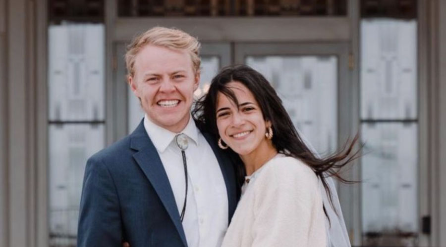 Hayden Holman, left, died Saturday during the St. George Marathon.