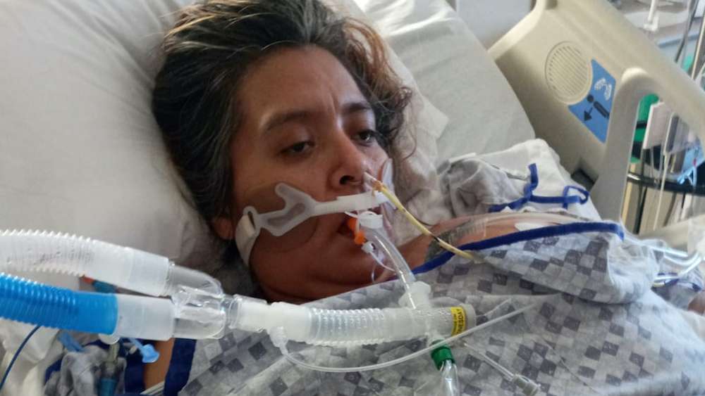 Nancy Hernandez was placed in a medically induced coma after being admitted to the ICU at EIRMC in March 2021.