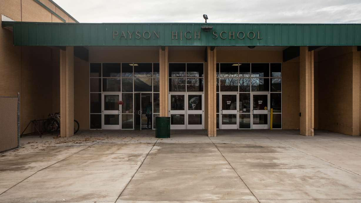 Payson High School in Payson is pictured on Monday, Feb. 1, 2021. A teenage boy was hospitalized Tuesday after he was stabbed by another boy in front of Payson High School, police said.