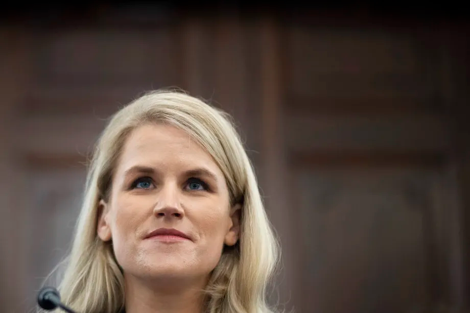 Former Facebook employee and whistleblower Frances Haugen listens during a Senate Committee on Commerce, Science, and Transportation hearing on Capitol Hill on Tuesday in Washington. 
