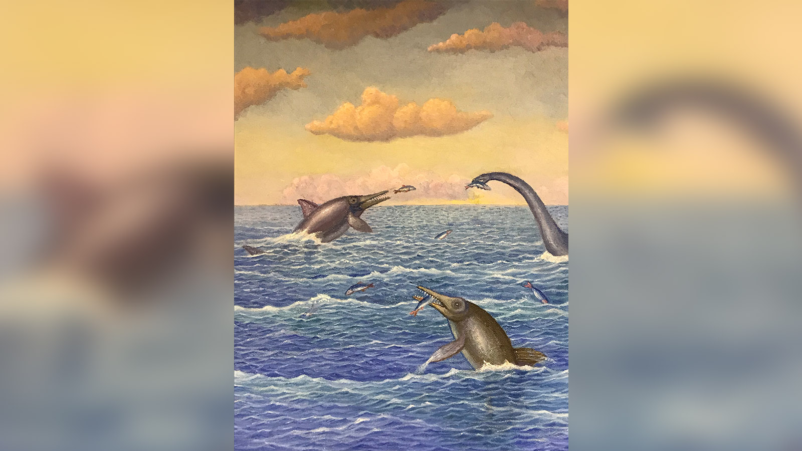 An artist depiction of what an ichthyosaur looked like. An Icthyosaur fossil found at Flaming Gorge in May is believed to be about 163 million years old.