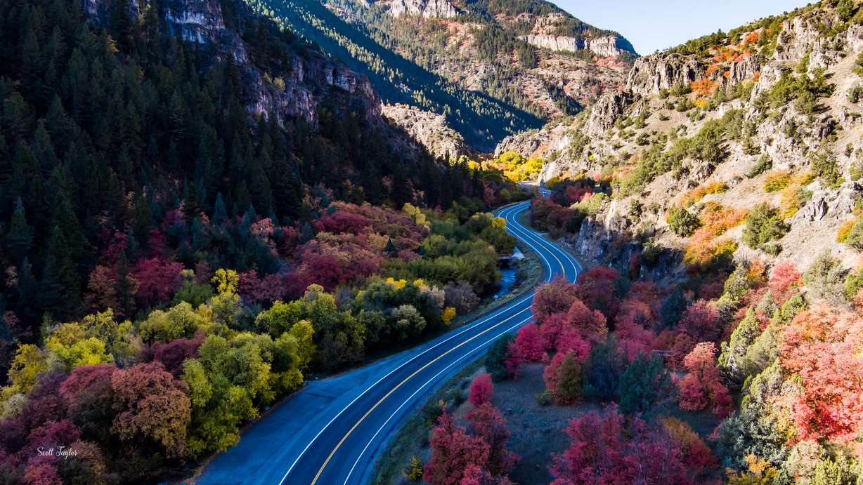 A photo of fall colors within Logan Canyon submitted to KSL.com on Sunday.