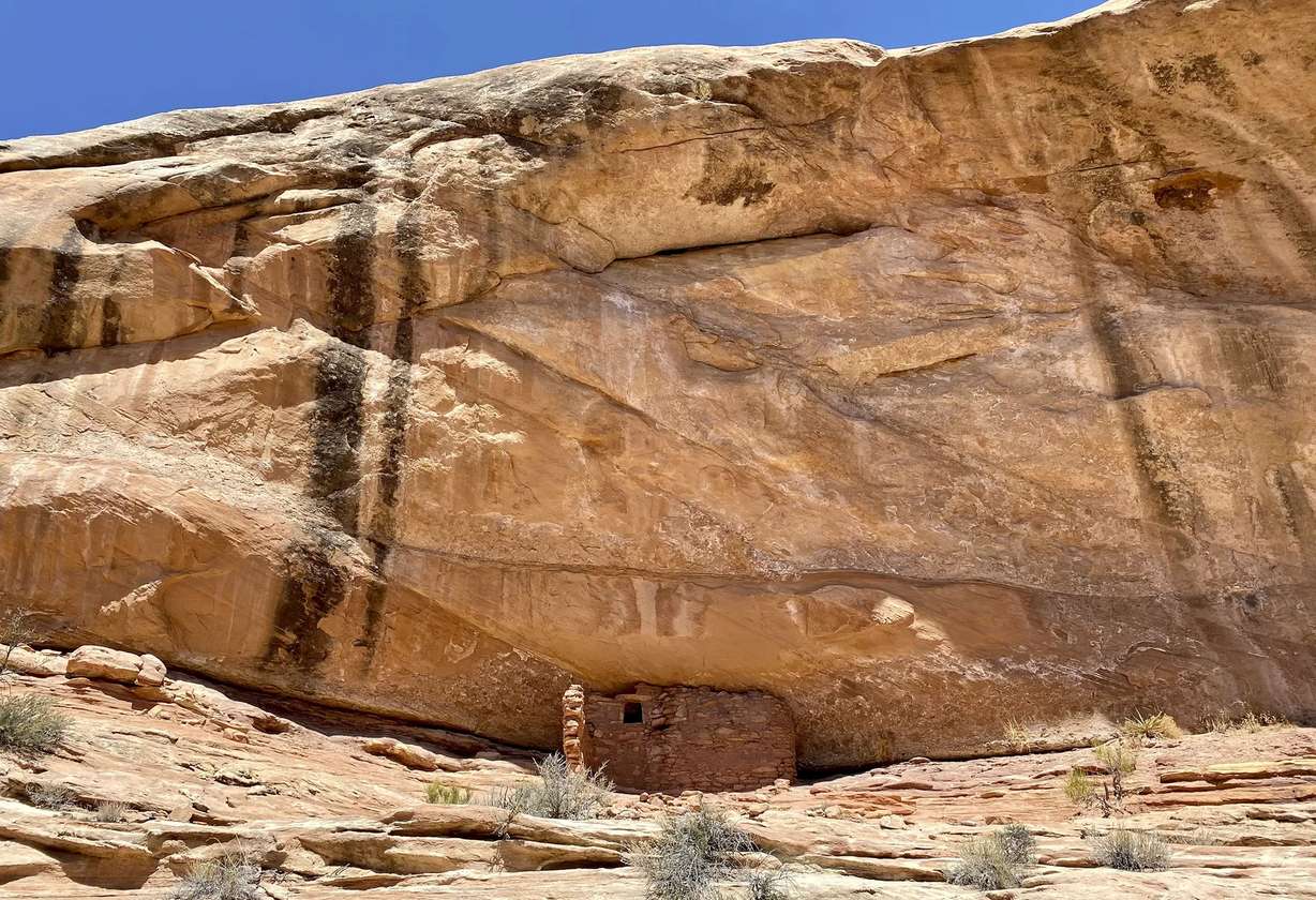 Anasazi ruins that are over 700 years old are pictured in Mule Canyon in the Shash Jaa Unit of Bears Ears National Monument in San Juan County on Friday, April 9, 2021. President Joe Biden, as he promised during his campaign, restored Bears Ears and Grand Staircase-Escalante national monuments to their original boundaries in a White House ceremony Friday.