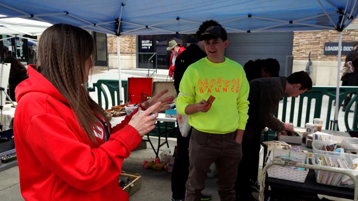 Urban Flea Market vendor Carrie Galloway doesn’t even bother with price tags because she says she is open to almost any deal offered by buyers.