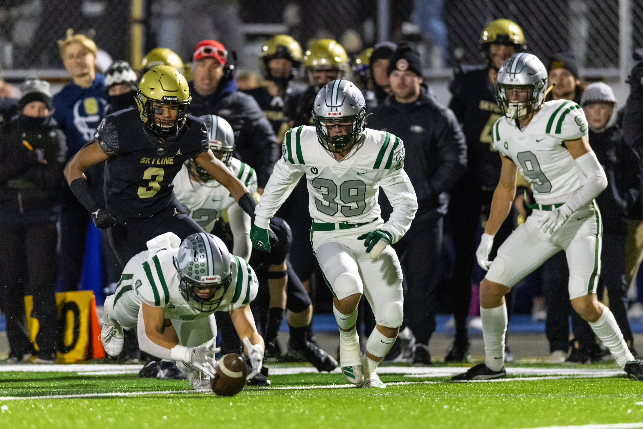 Olympus explodes for 21 points in opening quarter en route to victory over rival Skyline