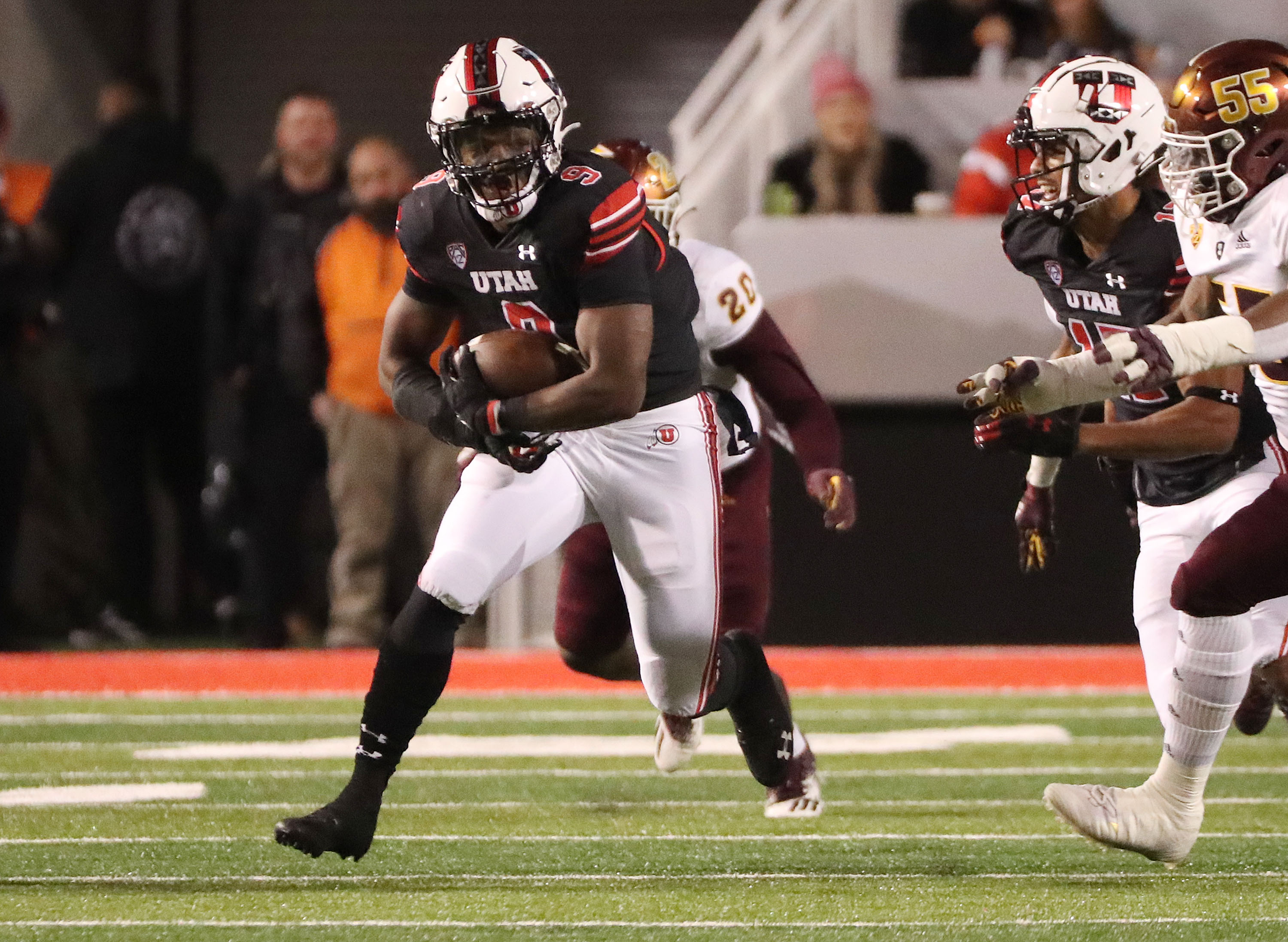 Former Utah Utes running back Tavion Thomas in Salt Lake City on Saturday, Oct. 16, 2021. Amended and additional charges were filed Thursday against Thomas as his attorneys questioned the validity of the charges.