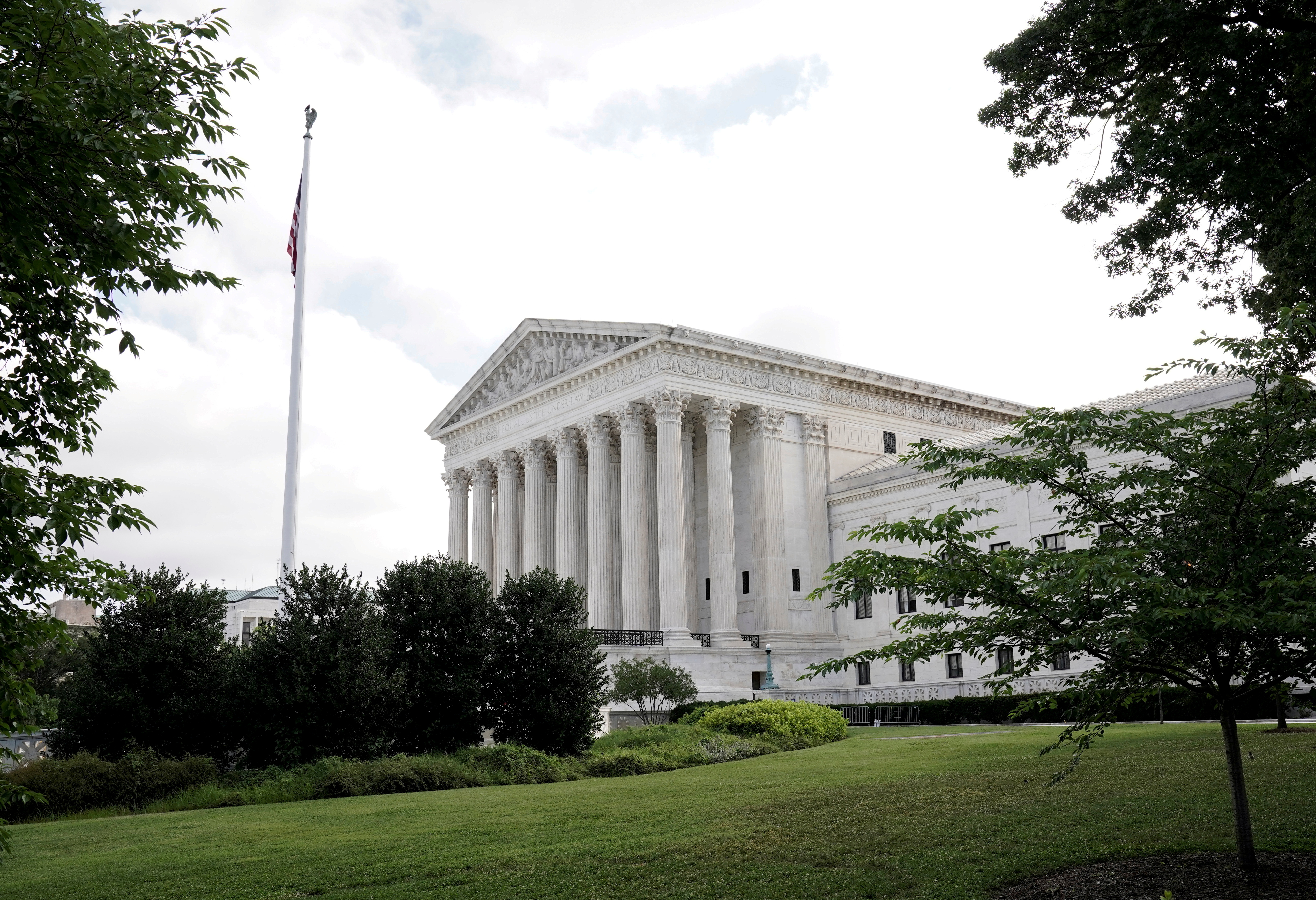 A general view of the U.S. Supreme Court building in Washington, D.C., June 25. The U.S. Supreme Court on Monday signaled that it is not retreating from its inclination to grant a legal protection called "qualified immunity" to police accused in lawsuits of using excessive force, ruling in favor of officers on Monday in separate cases from California and Oklahoma.