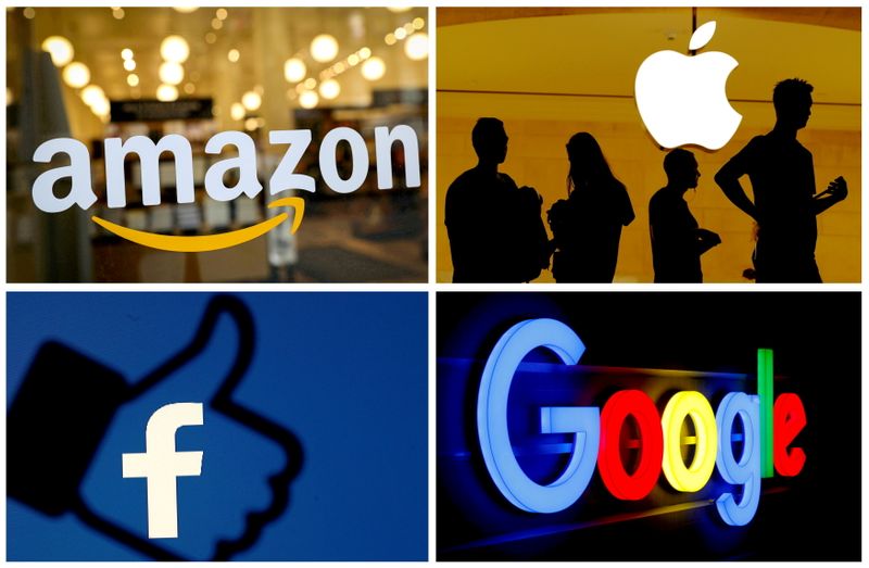 About a dozen U.S. senators from both parties on Monday formally introduced a bill that would bar Big Tech platforms, like Amazon and Alphabet's Google, from favoring their products and services.