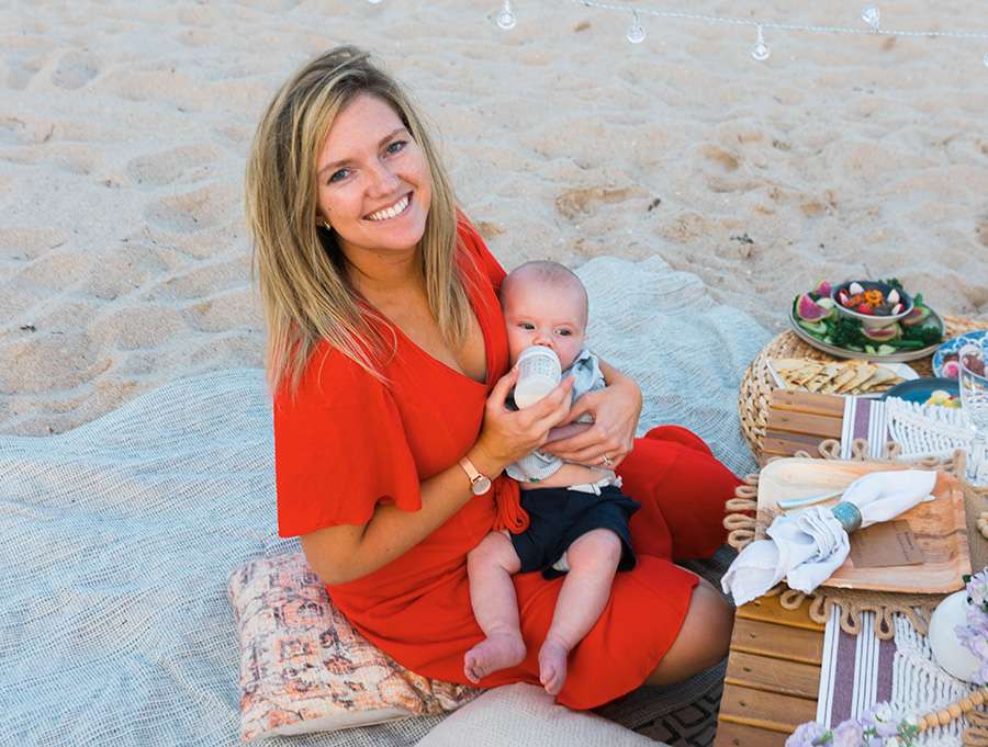 Jess Darrington and her son Briggs Darrington.