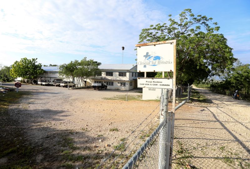The Christian Aid Ministries compound is seen after the abduction of a U.S.-based group of missionaries fueled international concerns over gang violence, in Titanyen, Haiti Oct. 18. A Haitian gang that kidnapped the group is asking for $17 million, the Wall Street Journal reported Tuesday.