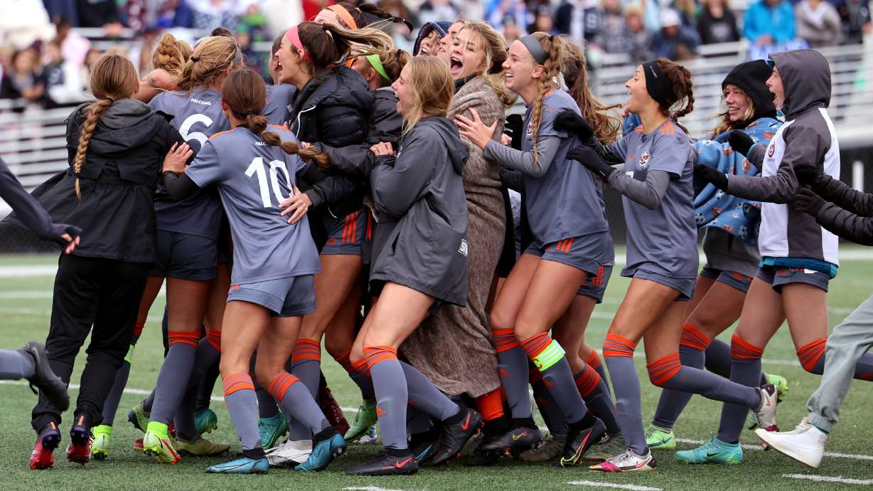 Syracuse and Skyridge play in the 6A soccer semifinals at Juan Diego Catholic High School in Draper on Tuesday, Oct. 19, 2021. Skyridge won in a shootout.