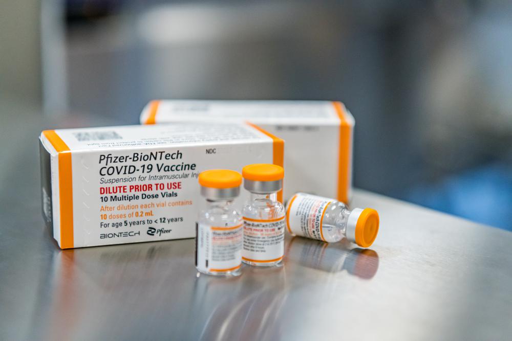 Kid-size Pfizer doses of its COVID-19 vaccine in Puurs, Belgium. The Food and Drug Administration on Friday paved the way for children ages 5 to 11 to get Pfizer’s COVID-19 vaccine.
