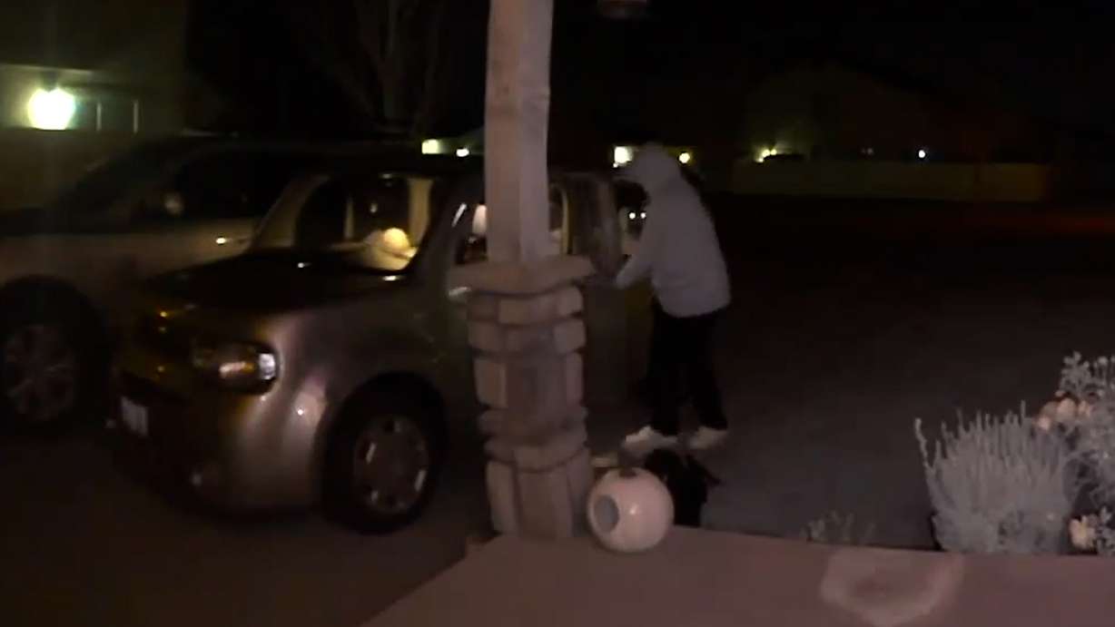 Nikki Melquist says she got footage of people looking through her car on a Ring camera.