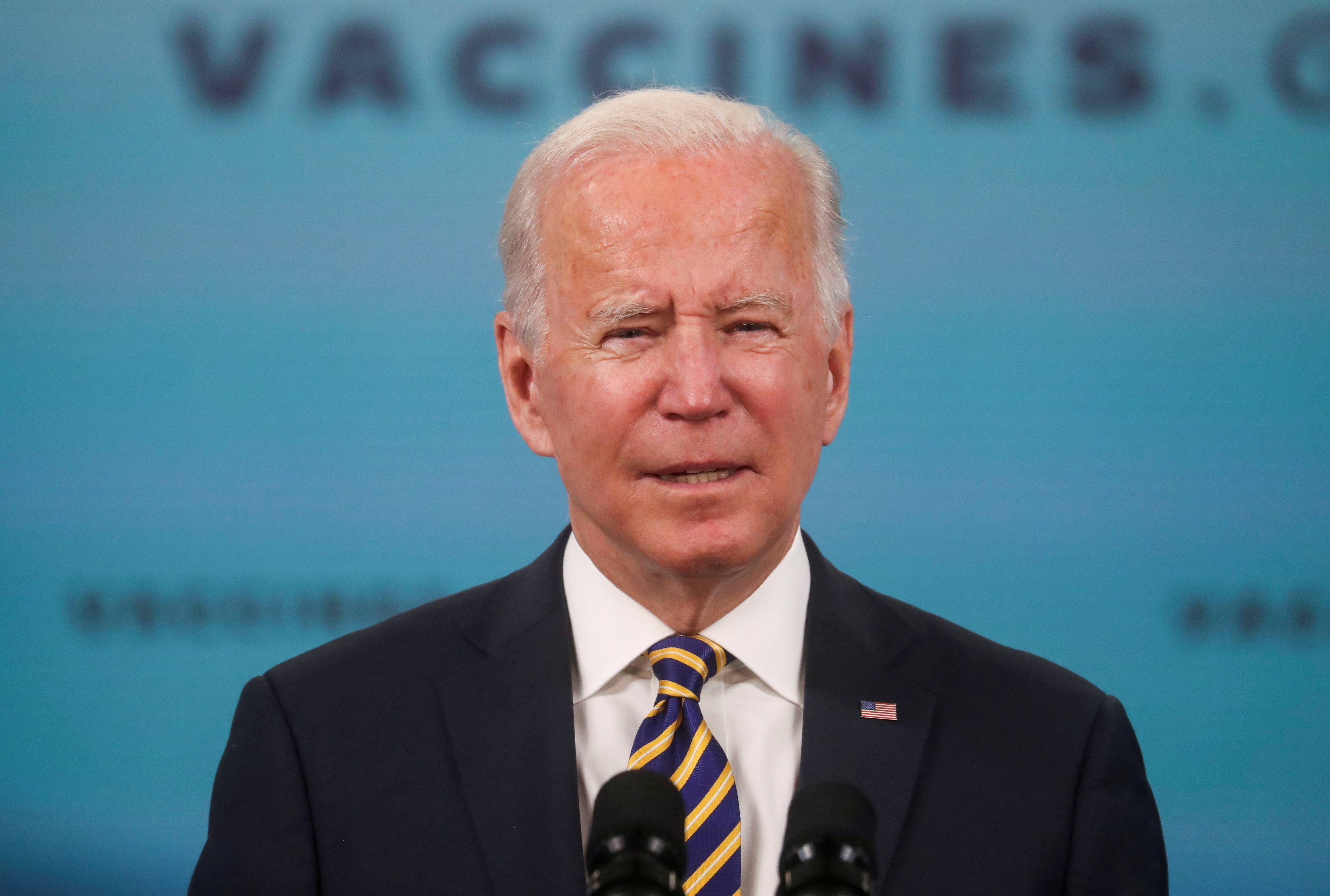 President Joe Biden delivers an update on the administration's coronavirus disease response and the vaccination program during remarks at the White House in Washington, Oct. 14. Ordinary Americans are using a little-known procedure to get meetings with government officials to try to undermine vaccine mandates for workplaces.