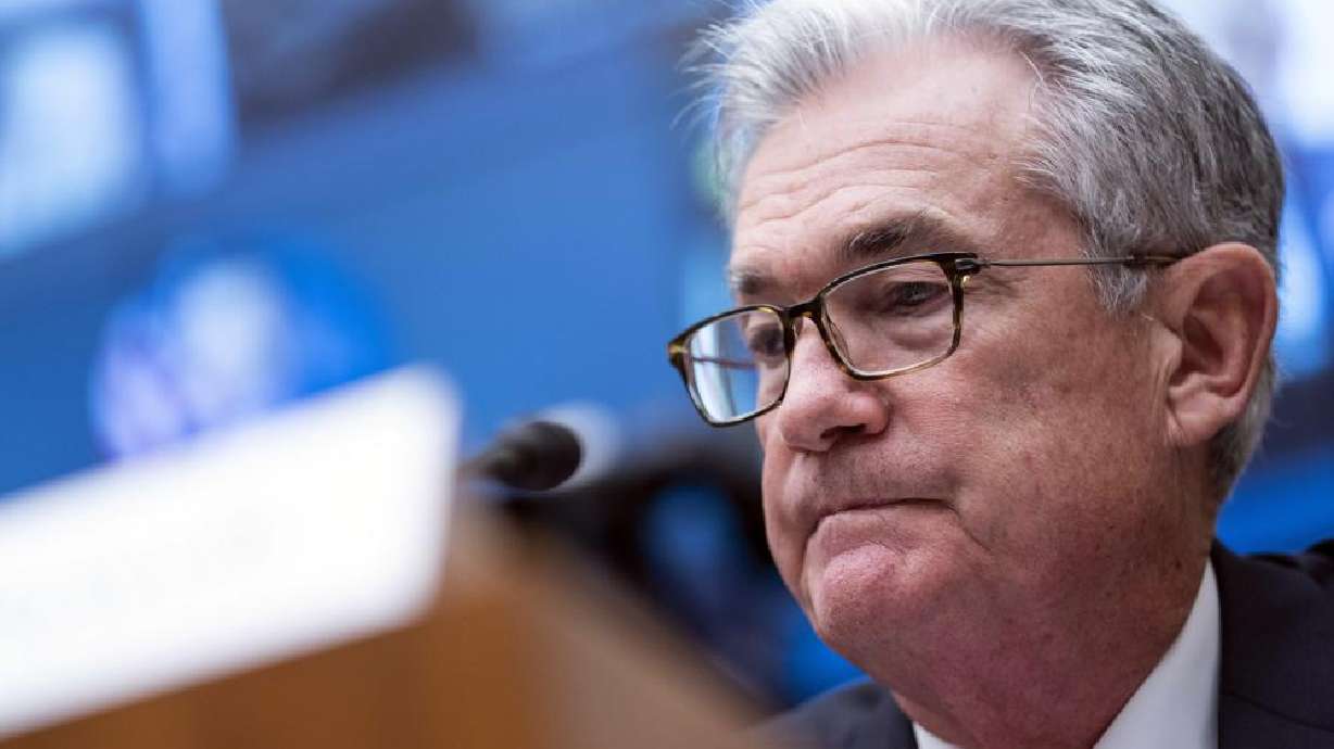 Federal Reserve Chairman Jerome Powell testifies during a House Financial Services Committee hearing on Capitol Hill in Washington on Sept. 30. The Federal Reserve will begin dialing back the extraordinary economic aid it’s provided since the pandemic erupted last year, a response to high inflation that now looks likely to persist longer than it did just a few months ago.
