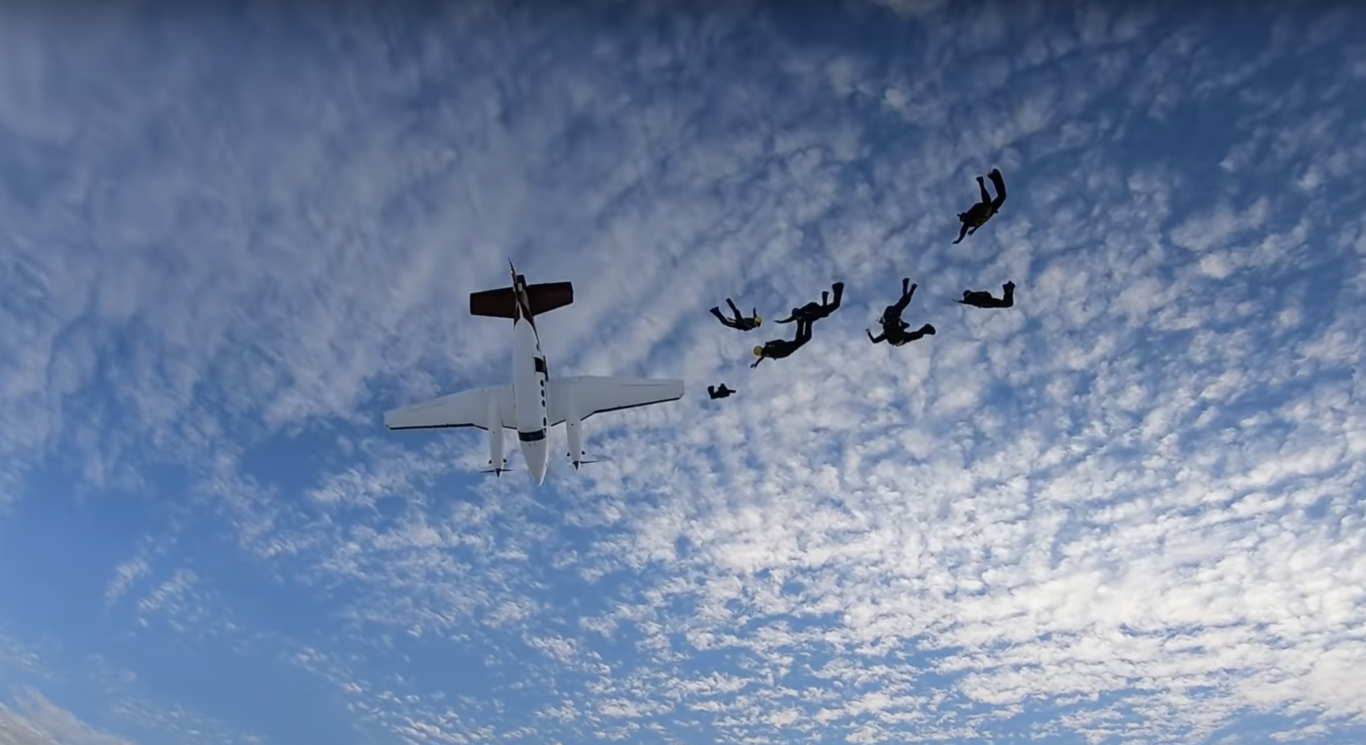 Have You Seen This? Plane nosedives and narrowly misses skydivers
