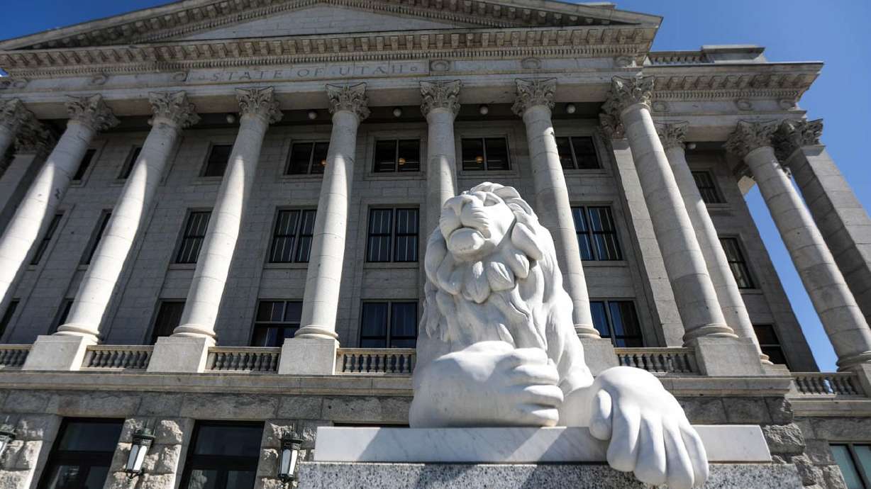 The Utah Capitol in Salt Lake City is pictured on Friday, March 5, 2021, the final day of the Utah Legislature’s 2021
general session.