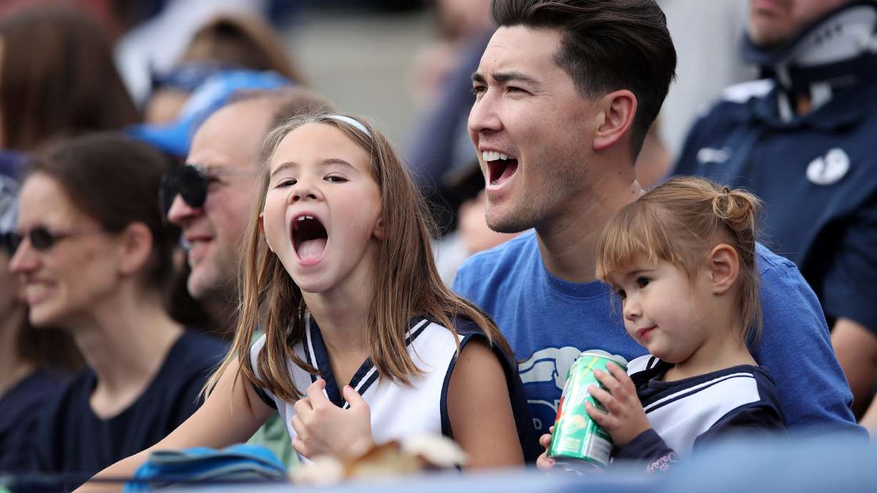Fans enjoy their day as they watch the BYU Cougars and Idaho State Bengals play at LaVell Edwards Stadium in Provo on Saturday, Nov. 6, 2021.