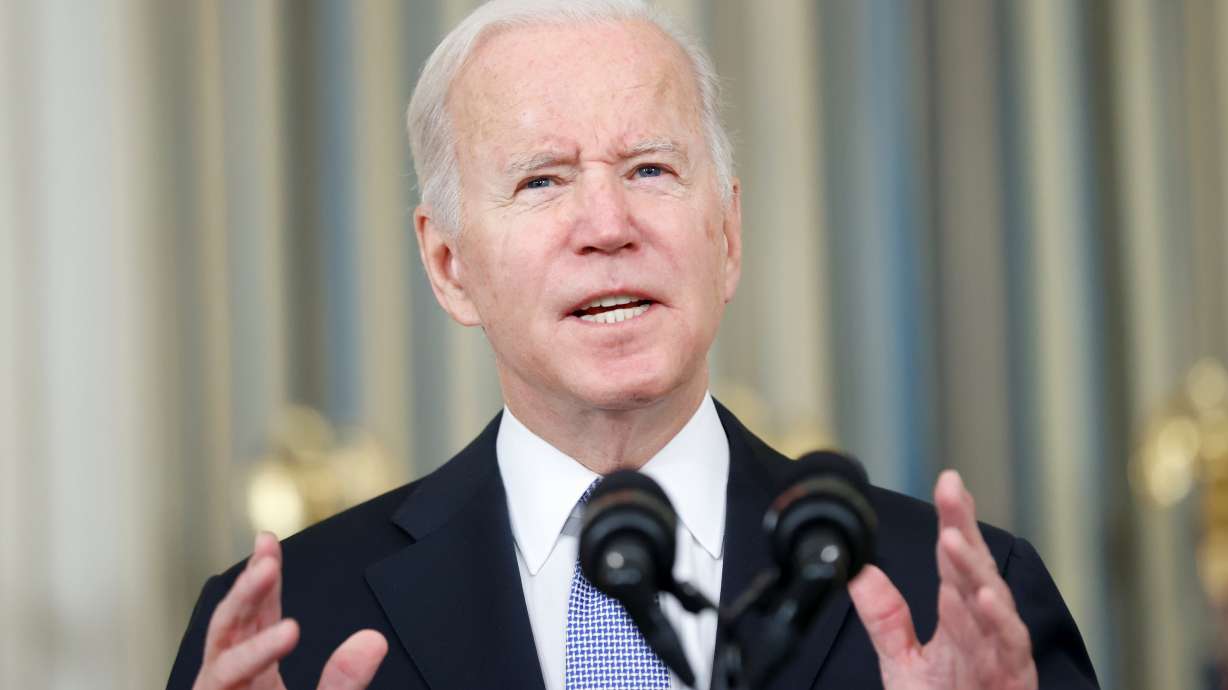 President Joe Biden delivers remarks after late-night passage of a $1 trillion infrastructure bill to repair the nation's airports, roads and bridges, at the White House in Washington, D.C. on Saturday. Biden is getting ready to deliver on a key campaign promise by convening a Summit for Democracy: a first-of-its-kind gathering of more than 100 countries to help stop democratic backsliding and erosion of rights and freedoms worldwide.