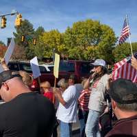 Hundreds gather to protest COVID-19 vaccine mandates at St. George Regional Hospital