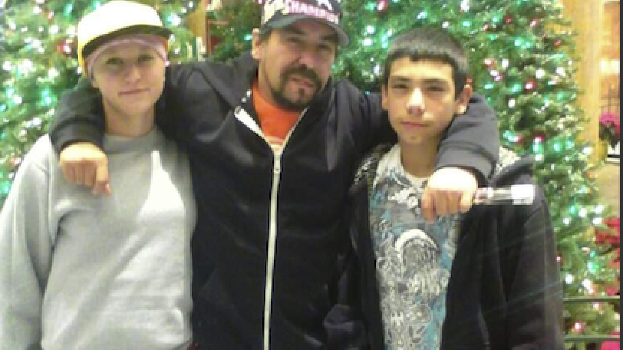 Joseph Salas, center, was found dead in the Jordan River near the Utah State Fairpark on June 9. Police are investigating his death as a homicide.