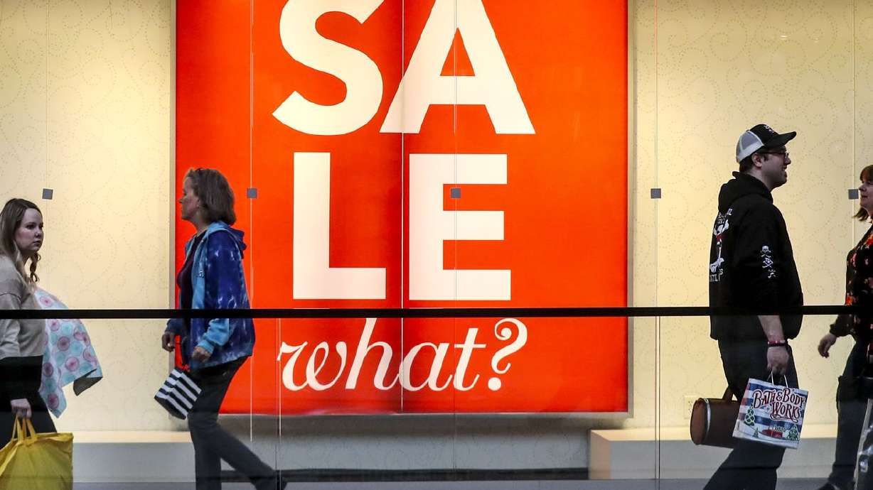 Shoppers make their way through The Shops at South Town
in Sandy on Monday, Dec. 23, 2019. Will empty shelves, both real and virtual, make gift card purchases the first verse in a disappointing theme song for the upcoming 2021 holidays?