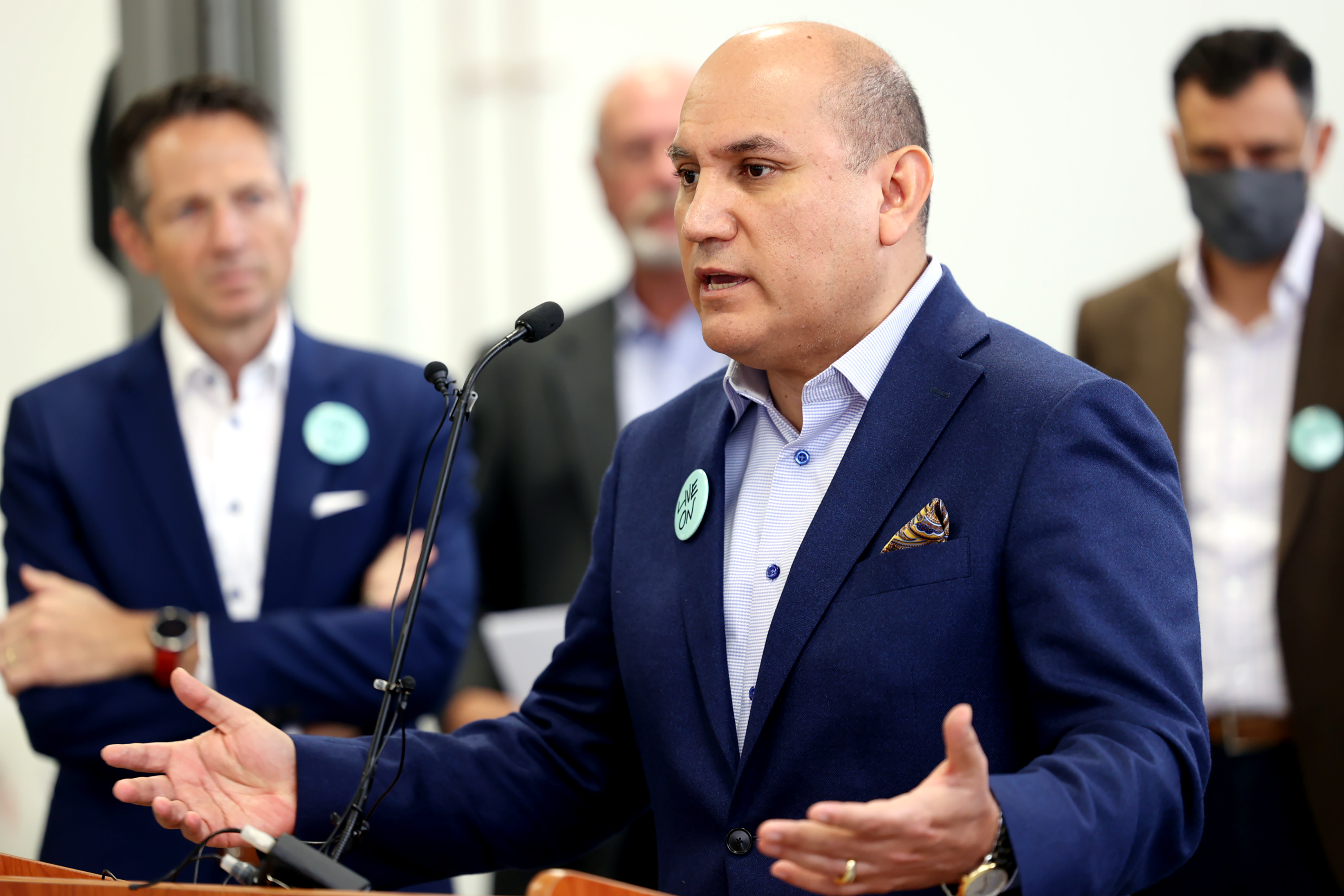 David Utrilla, honorary Peru consul in Utah, speaks during a press event hosted by the Salt Lake Chamber in Salt Lake City on Tuesday, Nov. 9, 2021. Over two dozen countries have consular representatives in Utah, recognizing a need to better serve their citizens in Utah and develop strong ties with the Beehive State.