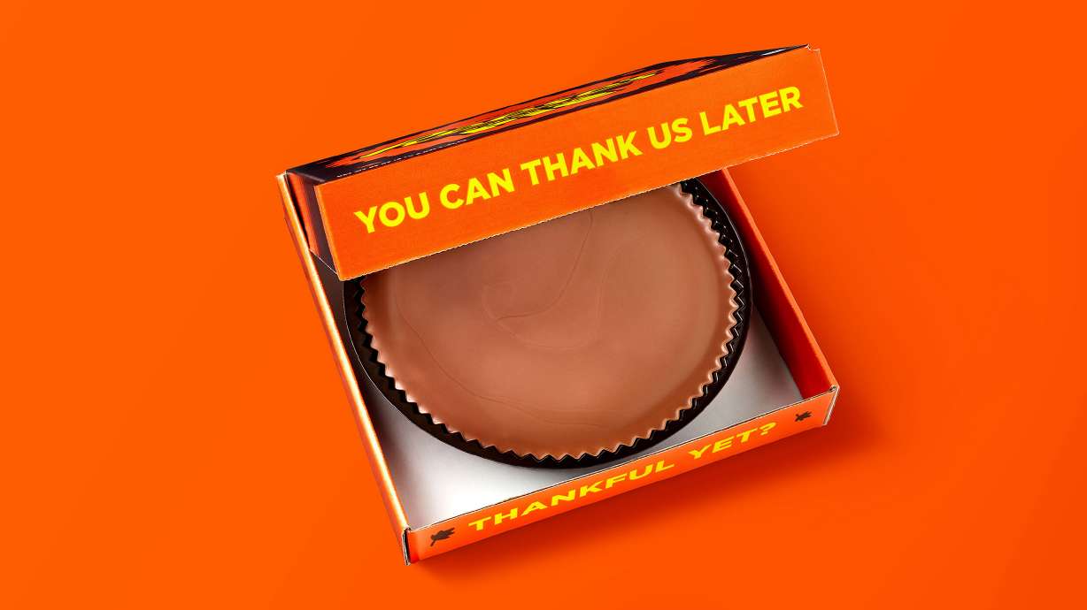 Reese's is releasing its largest peanut butter cup ever: a nine-inch Reese's Thanksgiving Pie.