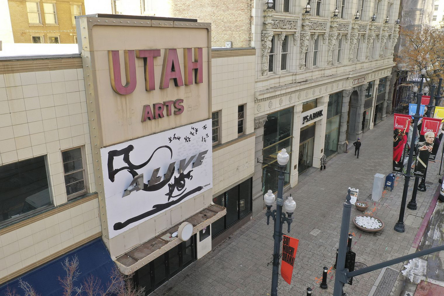 The Utah Theater is pictured in Salt Lake City on Dec. 3, 2019. Salt Lake City, which purchased the building in 2010, finalized its agreement to hand it over to a development agency that plans to tear the building down.
