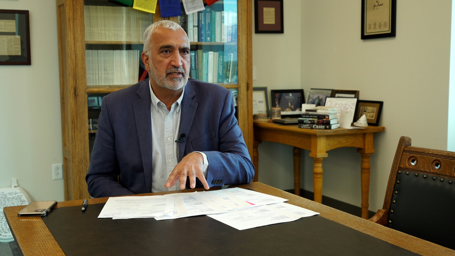 Salt Lake County District Attorney Sim Gill points to several cases impacted by HB227.