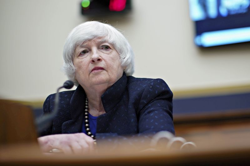 Treasury Secretary Janet Yellen attends the House Financial Services Committee hearing in Washington, on Sept. 30.