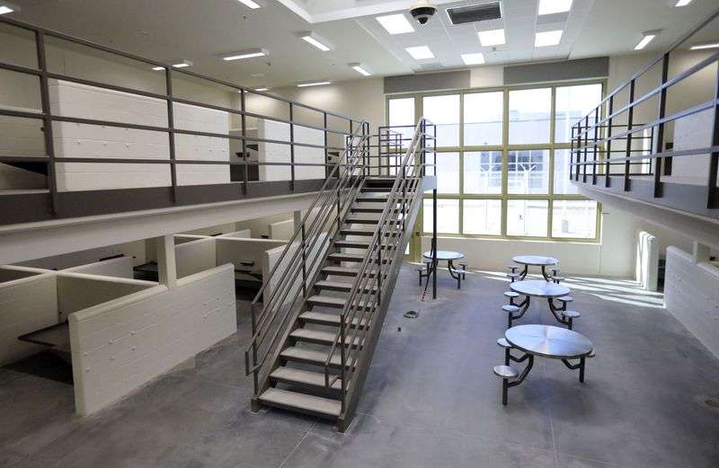 A dorm room is pictured in the men’s general population
building at the new Utah State Prison in Salt Lake City on
Thursday, Oct. 21.
