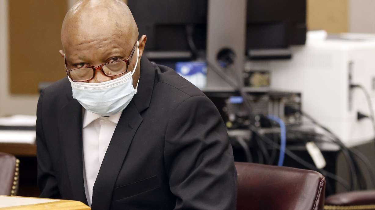 Defendant Billy Chemirmir listens to motions and language being discussed and sent to the jury after one juror is hanging up the deliberations in his capital murder trial at the Frank Crowley Courts Building in Dallas, Friday. Chemirmir, 48, faces life in prison without parole if convicted of capital murder for smothering Lu Thi Harris, 81, and stealing her jewelry. He is accused of killing at least 18 women in Dallas and Collin counties.