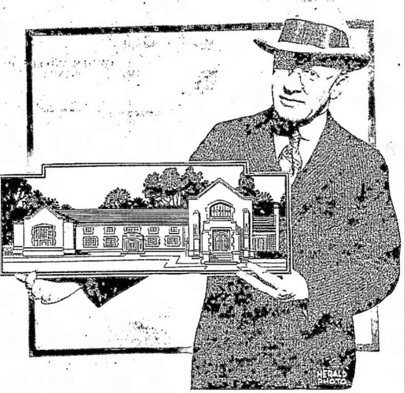 A photo that appeared in a 1920 Salt Lake Herald-Republican showing the first renderings of what became the Wells Ward. The church was constructed in 1926.