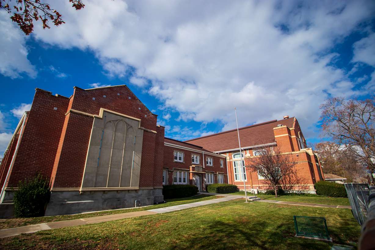 The exterior of the Wells Ward in Salt Lake City's Liberty Wells neighborhoods on Saturday. The building has been closed since March 2020.